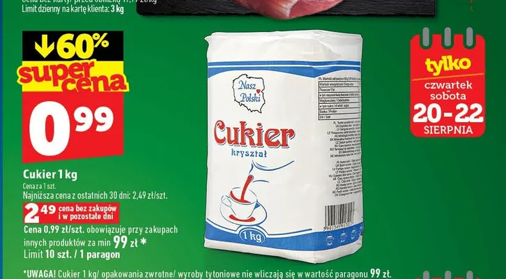 Cukier kryształ Nasz Polski promocja w TOPAZ