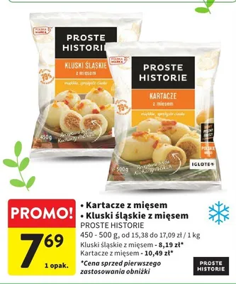 Kluski śląskie z mięsem Proste Historie promocja w Intermarche