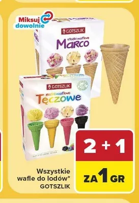 Wafle do lodów Gotszlik promocja w Carrefour