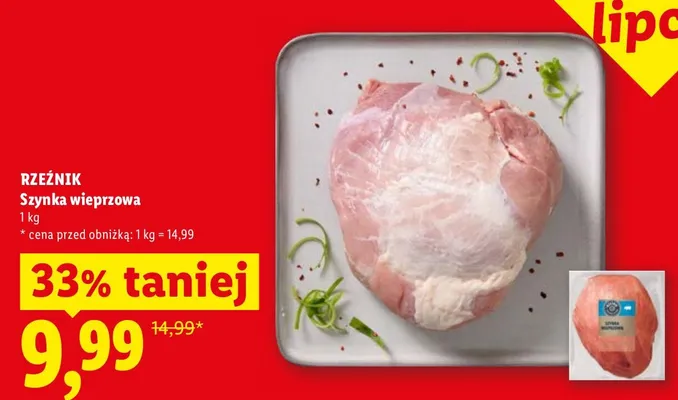 Szynka wieprzowa Rzeźnik promocja w Lidl