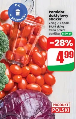 Pomidor daktylowy shaker promocja w Dino