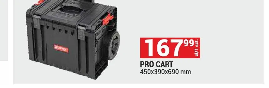 Skrzynka narzędziowa na kołach Qbrick System Pro Cart promocja w Merkury Market