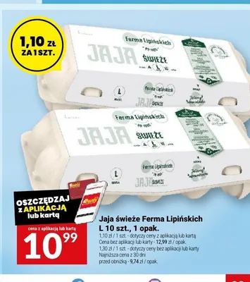 Jaja świeże L Ferma Lipińskich promocja w Twój Market