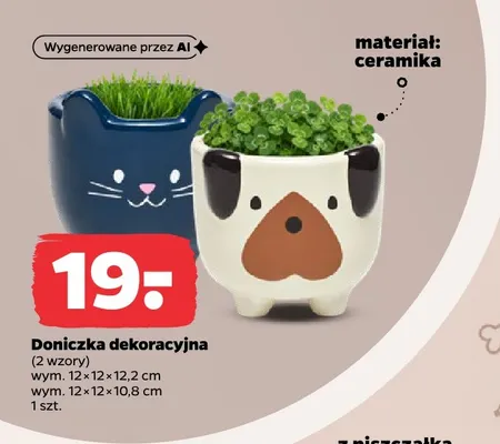 Doniczka dekoracyjna promocja w Netto