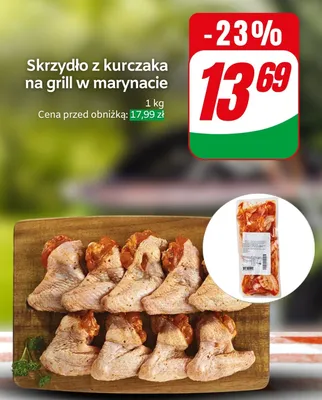 Skrzydło z kurczaka na grill w marynacie promocja w Dino