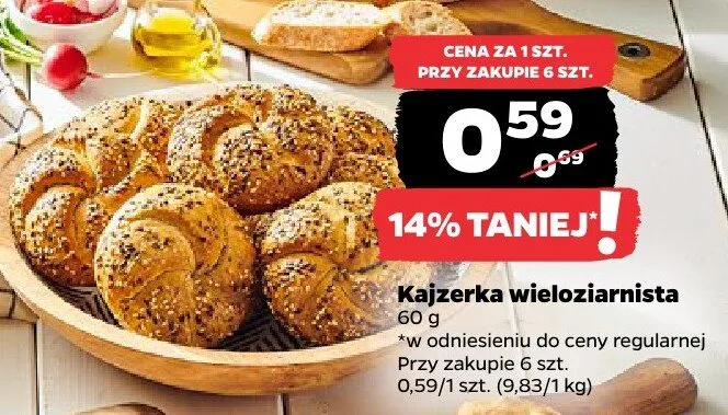 Kajzerka wieloziarnista promocja w Netto