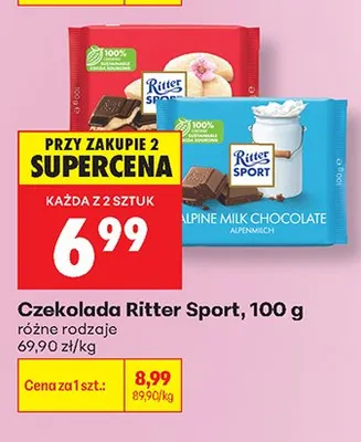 Czekolada Ritter Sport promocja w Biedronka