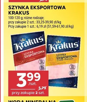 Szynka Eksportowa z piersi kurczaka Krakus promocja w Stokrotka