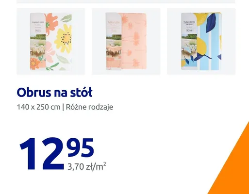 Obrus na stół różne rodzaje kwiatowe promocja w Action