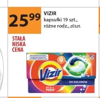 Kapsułki do prania Vizir All-in-1 Pods promocja w Drogerie Laboo