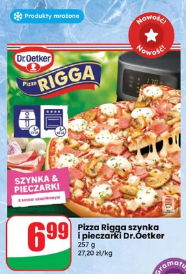Pizza szynka i pieczarki Rigga promocja w Dino