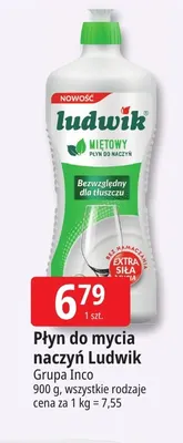 Płyn do mycia naczyń Ludwik promocja w Leclerc