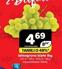 Winogrona białe promocja w Delfin