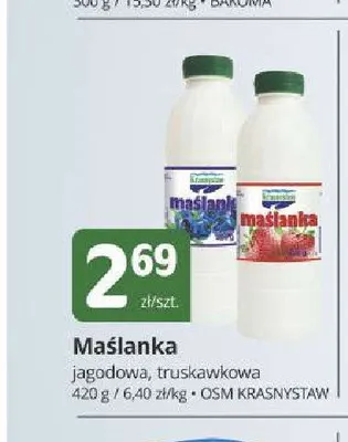 Maślanka truskawkowa Krasnystaw promocja w Marketvita