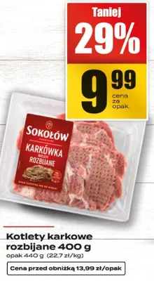 Kotlety karkowe rozbijane promocja w Supeco