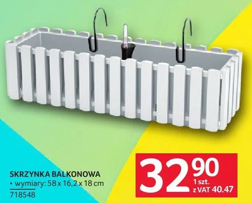 Skrzynka balkonowa 58 x 16,2 x 18 cm promocja w Selgros