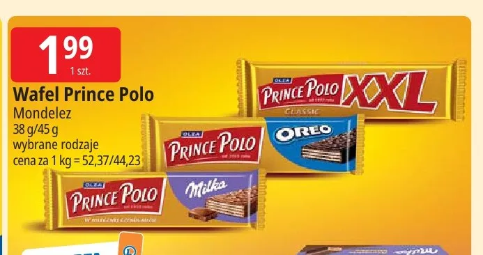 Wafel Prince Polo Classic XXL promocja w Leclerc