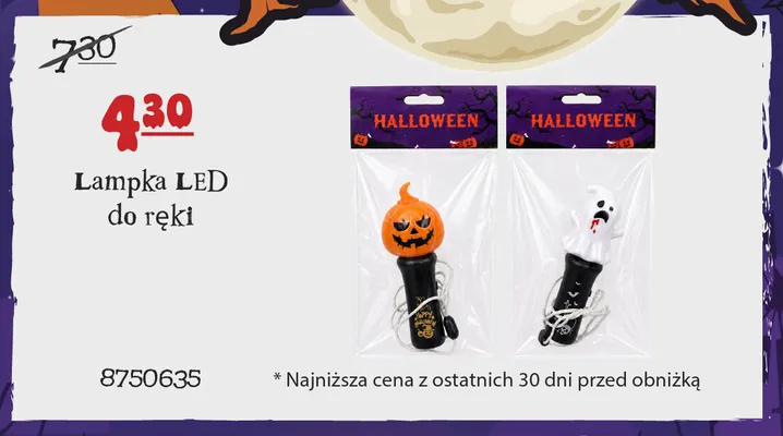 Lampka LED do ręki Dynia promocja w MR. DIY