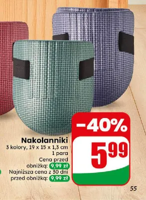 Nakolanniki 19x15x1,3 cm promocja w Dino