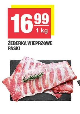 Żeberka wieprzowe paski promocja w SPAR