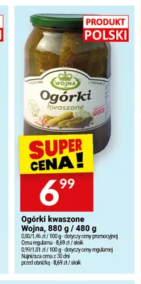 Ogórki kwaszone Wojna promocja w Twój Market