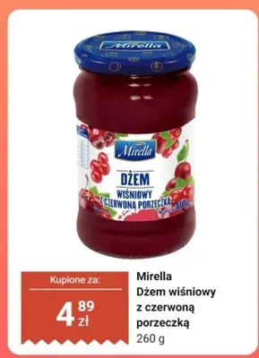 Dżem wiśniowy z czerwoną porzeczką promocja w Dino