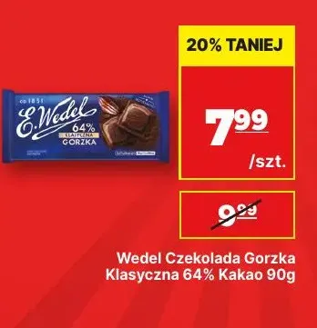 Czekolada gorzka klasyczna 64% kakao Wedel promocja w API Market