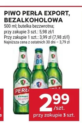 Piwo bezalkoholowe Perła Bezalkoholowa promocja w Stokrotka