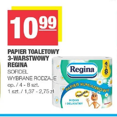 Papier toaletowy Regina Rumiankowy 3-warstwowy promocja w SPAR