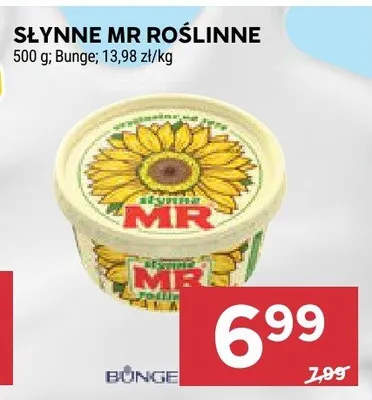 Margaryna Słynne MR Roślinne Bunge promocja w Stokrotka