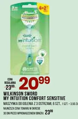 Maszynka do golenia my intuition comfort sensitive z ostrzyżami promocja w Drogerie Natura