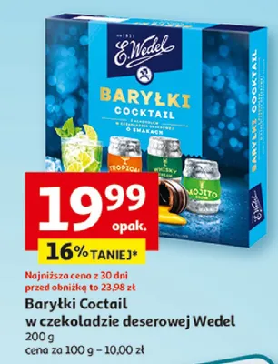 Barylki Cocktail w czekoladzie deserowej promocja w Auchan