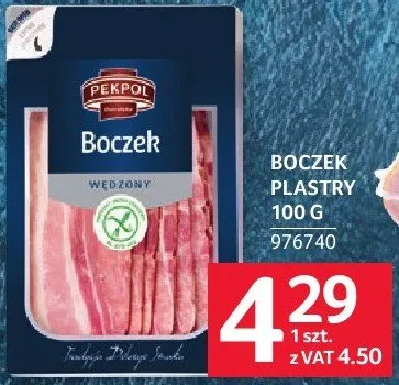 Boczek plastry promocja w Selgros