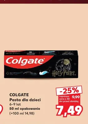 Pasta dla dzieci 6-9 lat Colgate promocja w Kaufland