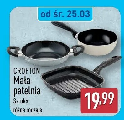 Mała patelnia Crofton promocja w Aldi