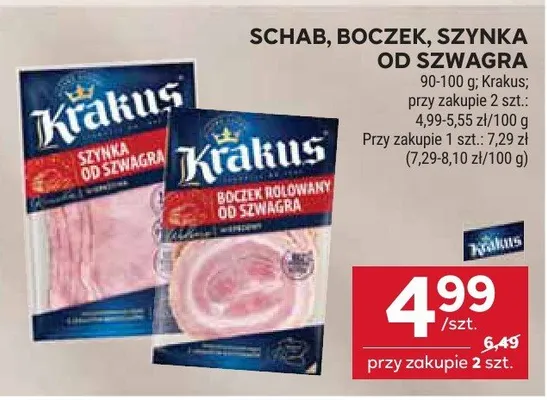 Schab, boczek, szynka od Szwagra promocja w Stokrotka