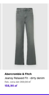 Jeansy Relaxed Fit Abercrombie & Fitch dirty denim promocja w Lounge by Zalando