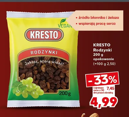 Rodzynki Kresto promocja w Kaufland