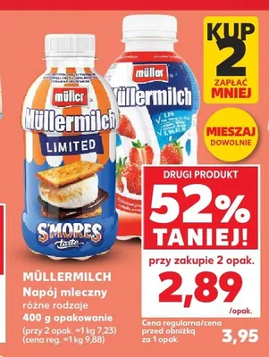 Napój mleczny Müllermilch promocja w Kaufland
