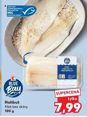Halibut filet bez skóry promocja w Kaufland