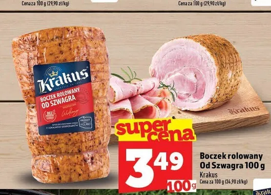 Boczek rolowany Od Szwagra Krakus promocja w TOPAZ