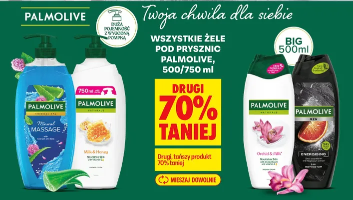 Żel pod prysznic Naturals Milk & Honey promocja w Biedronka