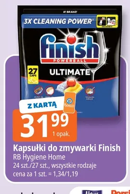 Kapsułki do zmywarki Finish promocja w Leclerc