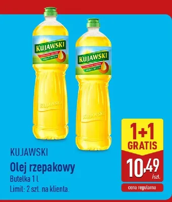 Olej rzepakowy Kujawski promocja w Aldi