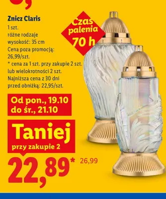 Znicz Claris promocja w Lidl