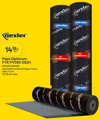 Papa zgrzewalna wierzchniego krycia Nexler Optimum PYE PV250 S52H promocja w Castorama