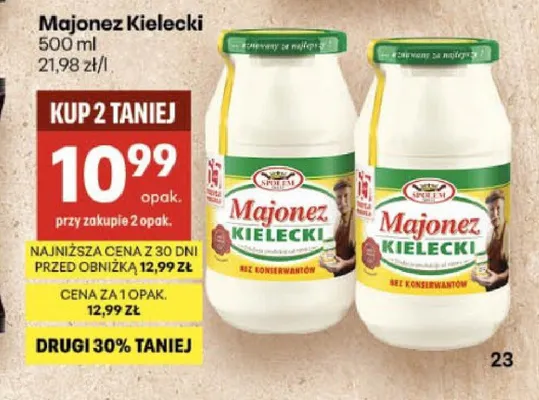 Majonez Kielecki promocja w Delikatesy Centrum