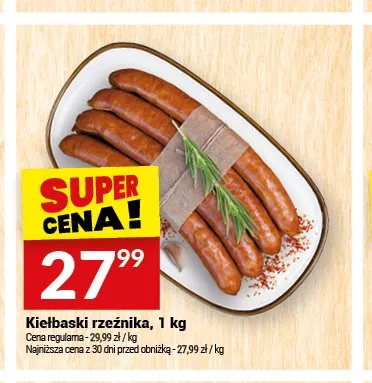 Kiełbaski rzeźnika Białecki Wędzarnia promocja w Twój Market
