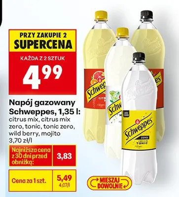 Napój gazowany 1,35 l, różne rodzaje promocja w Biedronka