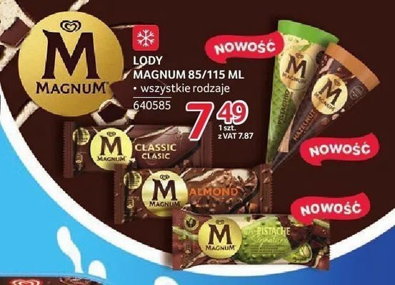 Lody Magnum Hazelnut promocja w Selgros